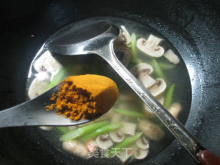 Shrimp, Asparagus and Mushroom Soup recipe