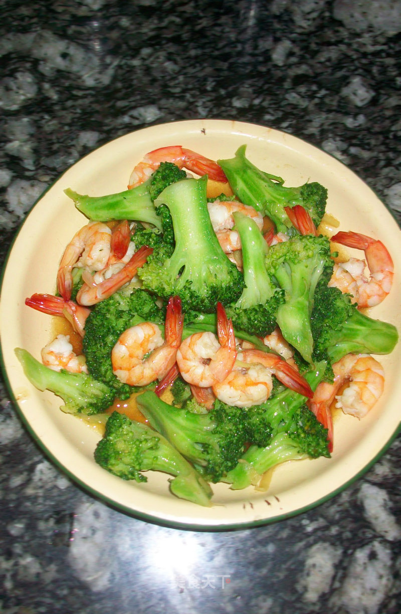 Stir-fried Shrimp with Broccoli recipe