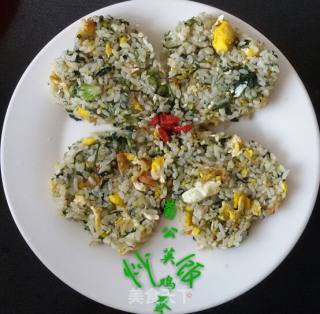 #春食野菜香# Dandelion Egg Fried Rice recipe