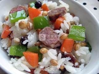 Barley Sausage Rice—with Meat, Vegetables, and Whole Grains, 30 Minutes to Make Breakfast recipe