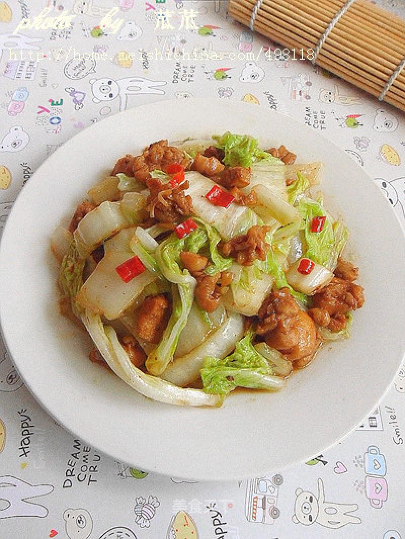 [home Cooking] Spicy Stir-fried Cabbage Chicken recipe