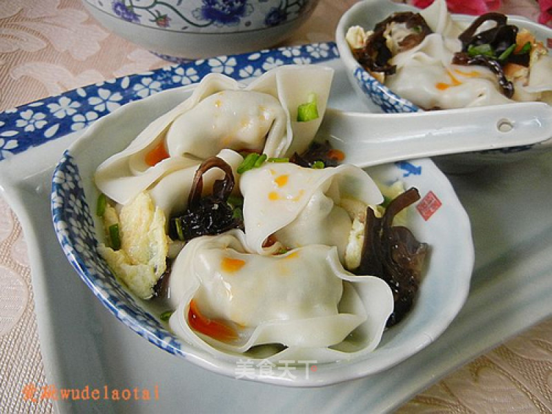 Big Wonton with Egg Skin Shepherd's Purse recipe