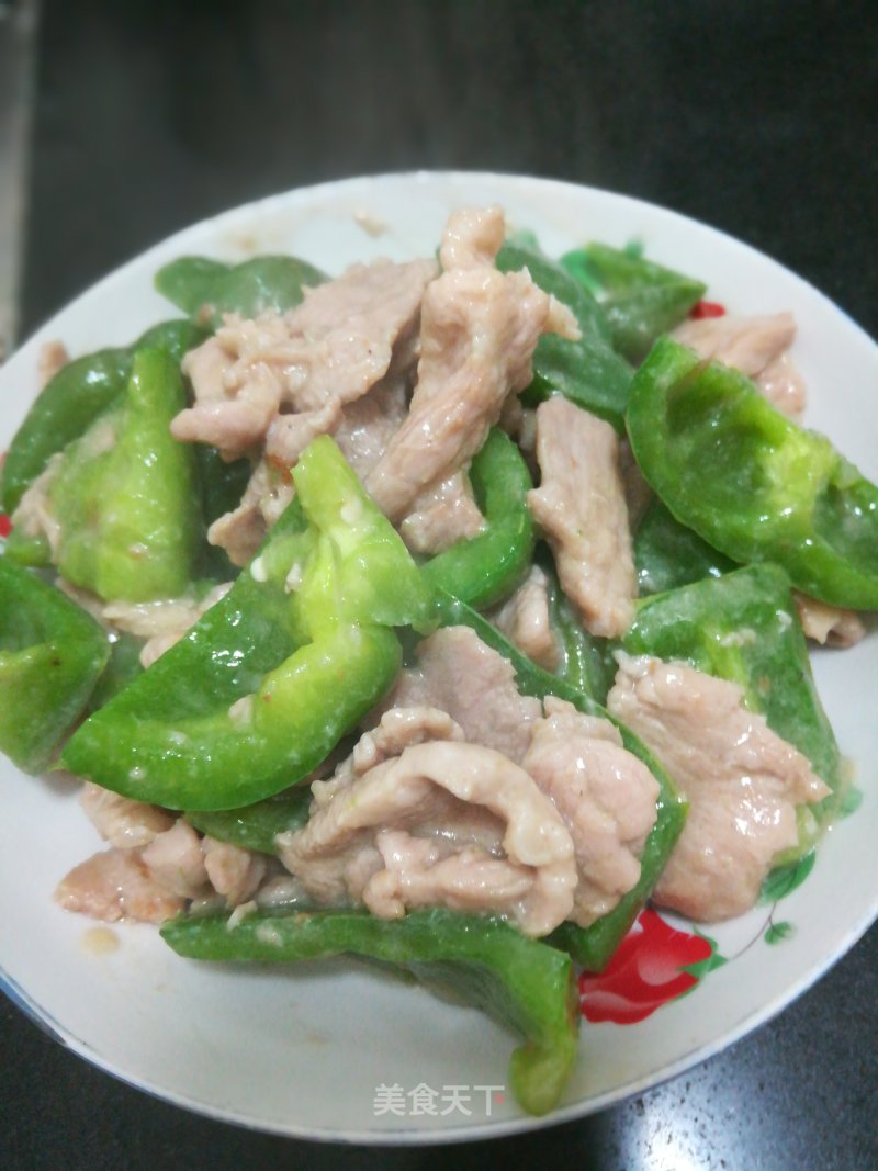 Stir-fried Bell Pepper with Lean Pork recipe