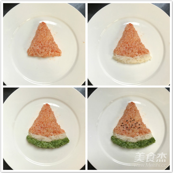 Watermelon Rice Ball recipe