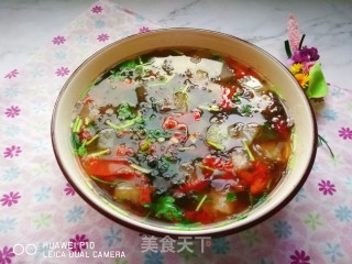 Tomato, Seaweed and Winter Melon Soup recipe