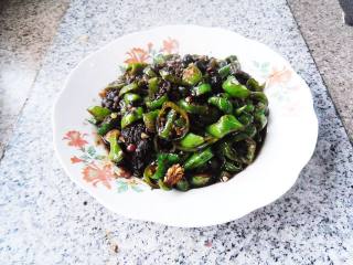 Stir-fried Chili with Black Bean Sauce recipe