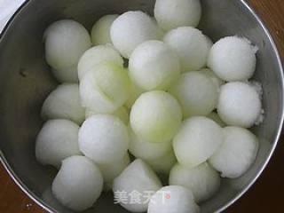 Orange Flavored Winter Melon Ball recipe