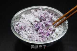 Crispy Purple Sweet Potato Meatballs recipe