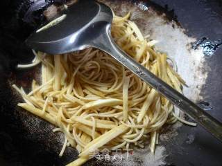 Fried Noodles with Mustard and Rice Noodles recipe