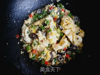 Sea Cucumber Baked Scrambled Eggs recipe