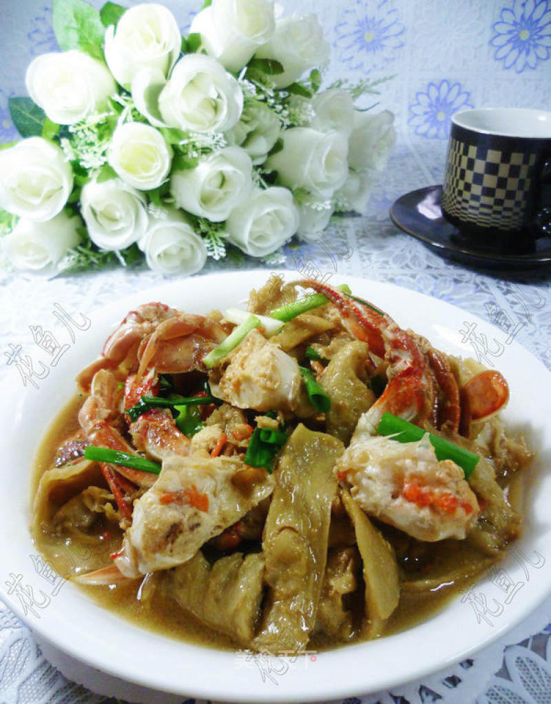 Fried Crab with Gluten recipe