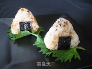 Fancy Rice Balls-pan-fried Spinach Rice Balls recipe