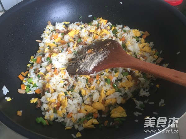 Matsutake Colorful Fried Rice recipe