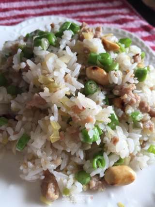 Braised Rice with Pork and Pickles recipe