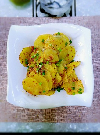 Spicy Potato Chips recipe