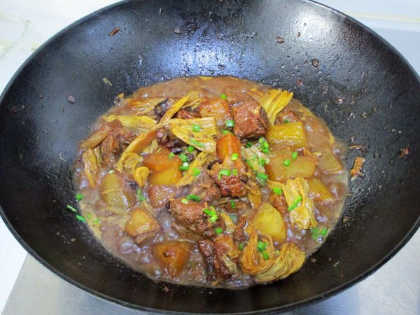 Ribs with Radish and Grilled Yuba recipe