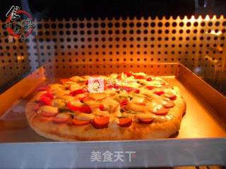 Aca Ato-tm33ht Baking Pu Xiaozhi Electronic Oven Trial [okra Sausage Pizza] recipe
