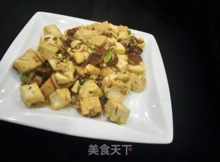 Braised Tofu with Minced Meat recipe