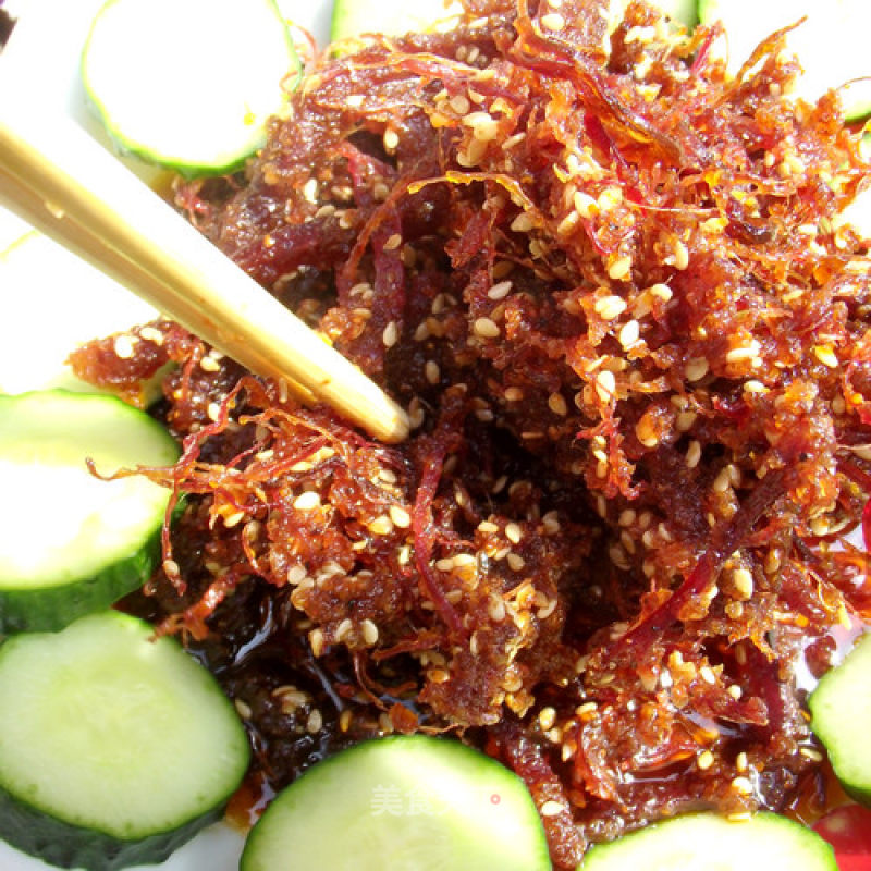 Dragon Beard Beef, Beef Shredded, Cucumber Beef Shredded, Cold Dishes recipe