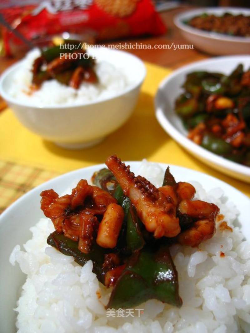 [korean Spicy Fried Squid Feet] The Rice is in Trouble!