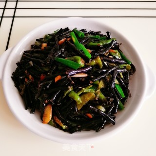 Fried Purple Beans recipe