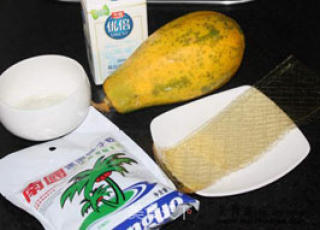 Papaya Coconut Milk Jelly recipe