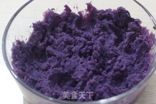 Purple Sweet Potato Sago Roll recipe
