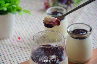 Blueberry Soy Milk Pudding recipe