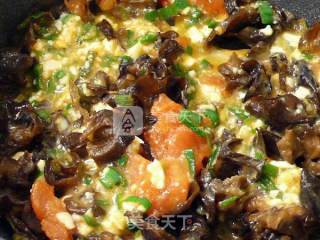 Stir-fried Fungus with Salted Egg and Tomatoes ☆ Stir-fried Vegetables with Salted Egg 10 recipe