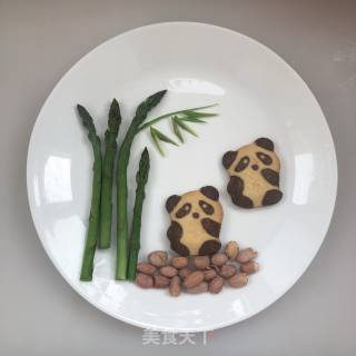 Cute Panda Dinner Plate Painting recipe