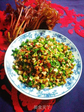 #春食野菜香#malantou Mixed with Dried Bean Curd recipe