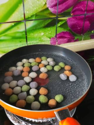Colorful Vegetable Meatballs with Orange Sauce recipe
