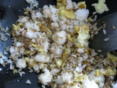 Soy Sauce Egg Fried Rice recipe