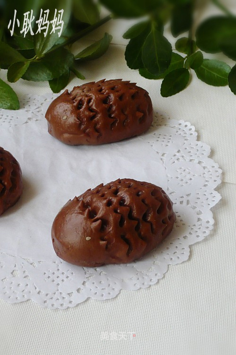 Cocoa Hedgehog Custard Bun recipe