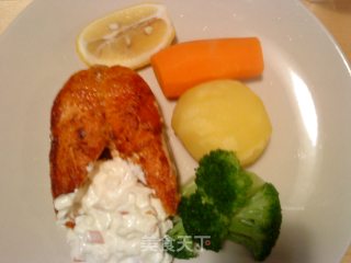 Fried Salmon with Apple Sauce recipe