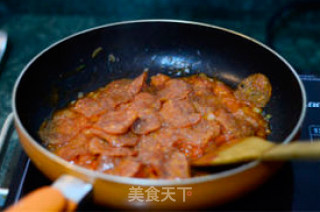 【spaghetti with Salami and Tomato Sauce】 recipe