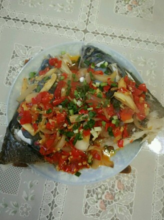 Steamed Fish Head with Chopped Pepper recipe