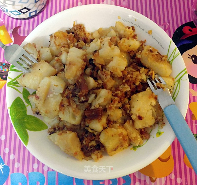 Fried Carrot Cake with Yuanbei Bbq Sauce