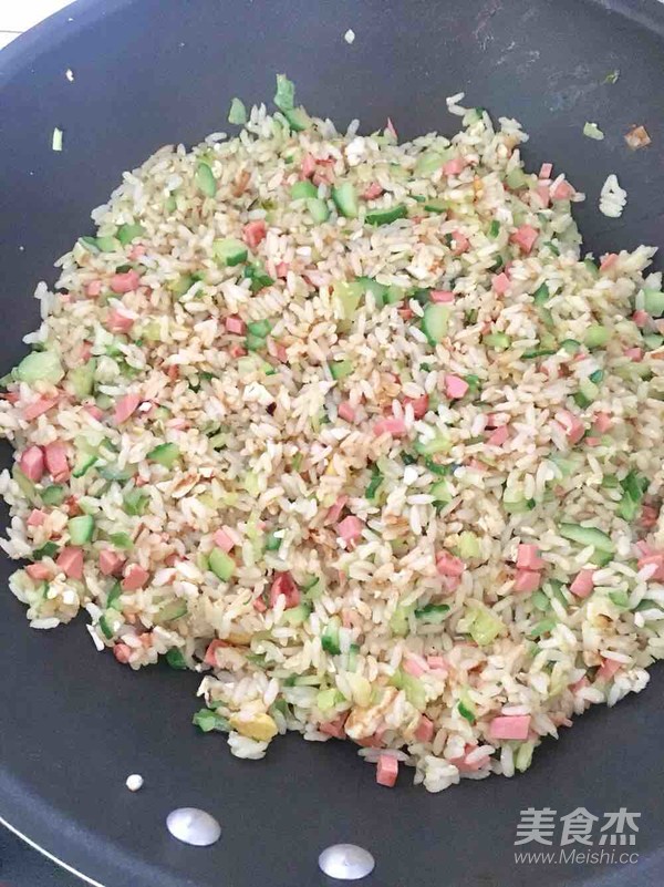 Delicious Salted Duck Egg Fried Rice recipe