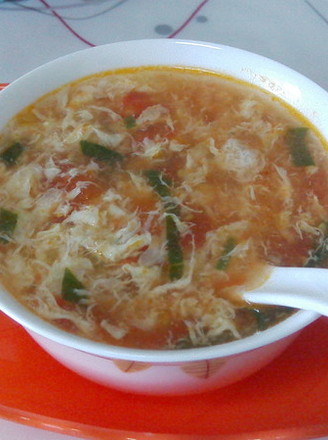 Tomato Egg Drop Soup recipe