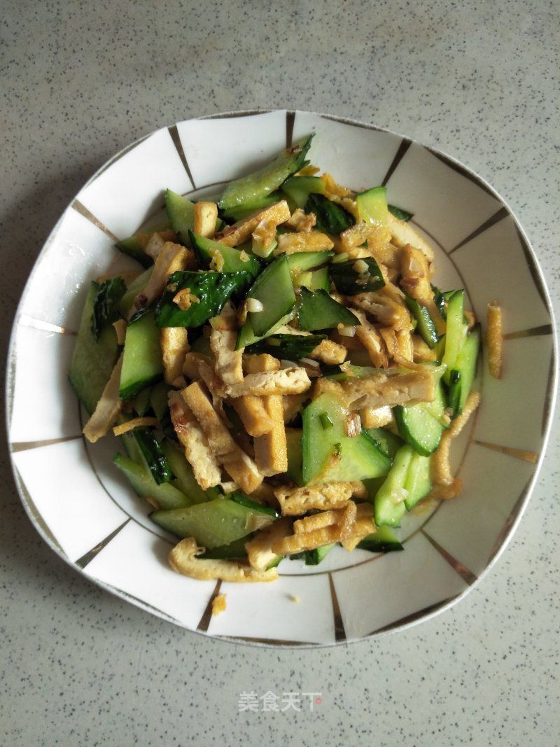 Stir-fried Cucumber with Tofu recipe