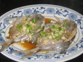 Garlic Boiled Pomfret recipe