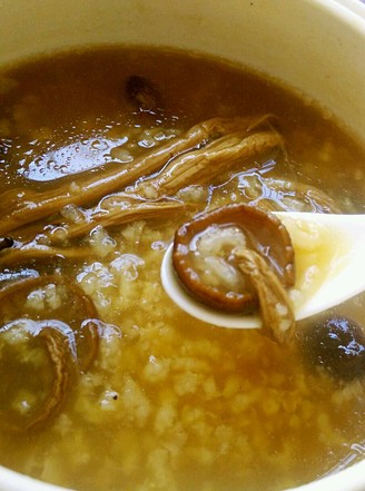 Pressure Cooker Stewed Tea Tree Mushroom Keel Porridge recipe