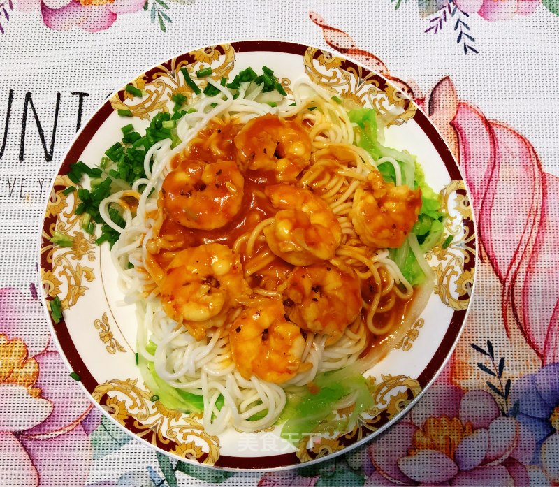 Shrimp and Cossilla Noodles recipe