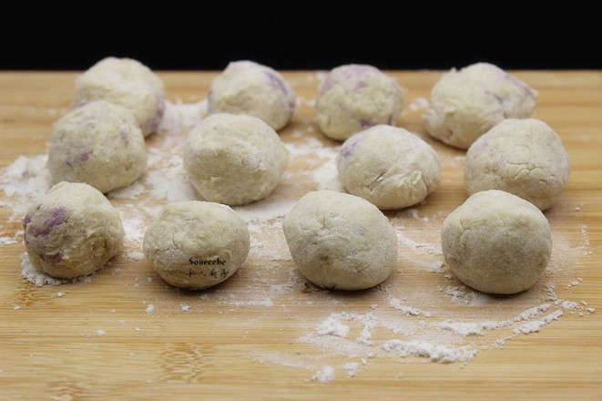 Potato and Purple Potato Meatballs recipe