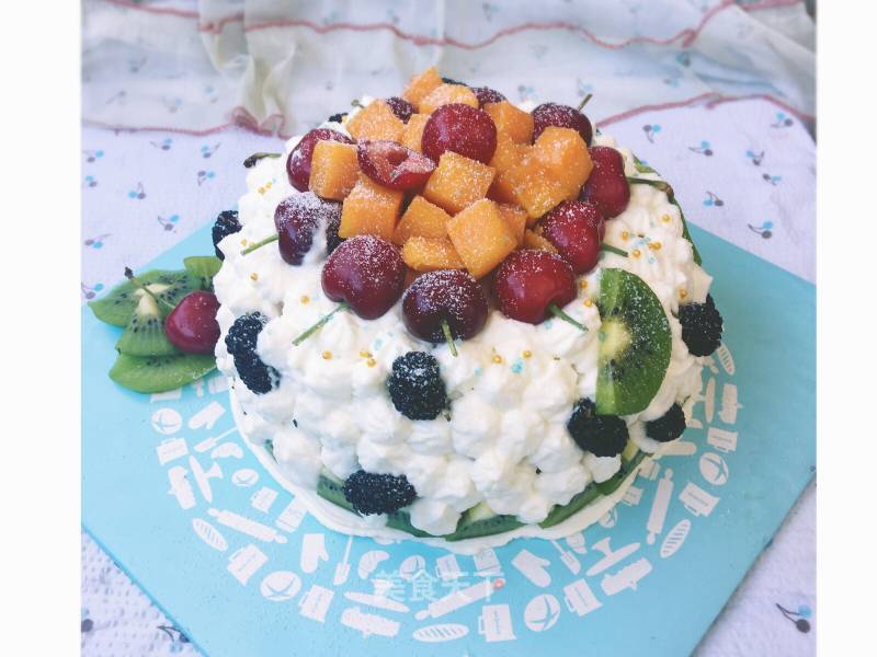 Fresh Fruit Dome Cake