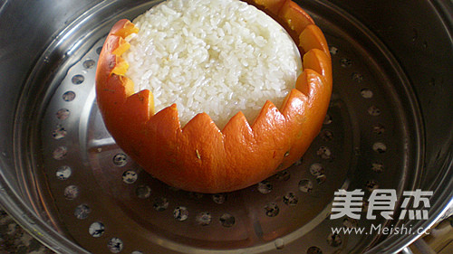 Pumpkin Cup Eight Treasure Rice recipe