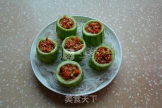 Steamed Loofah with Garlic Vermicelli recipe