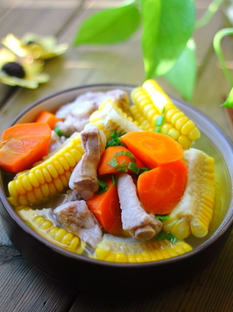 Carrot Soup with Corn Ribs recipe