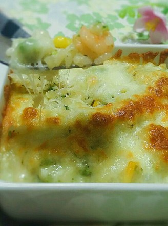 Seafood Baked Rice recipe